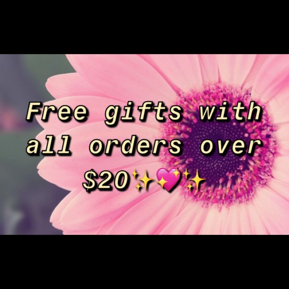 FREE GIFTS WITH ALL $20 PURCHASE 💖